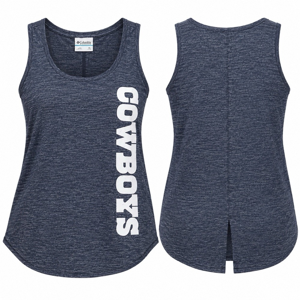 Columbia Dallas Cowboys Women XL Tank Top Navy Omni-Wick NFL 24491734 NWT